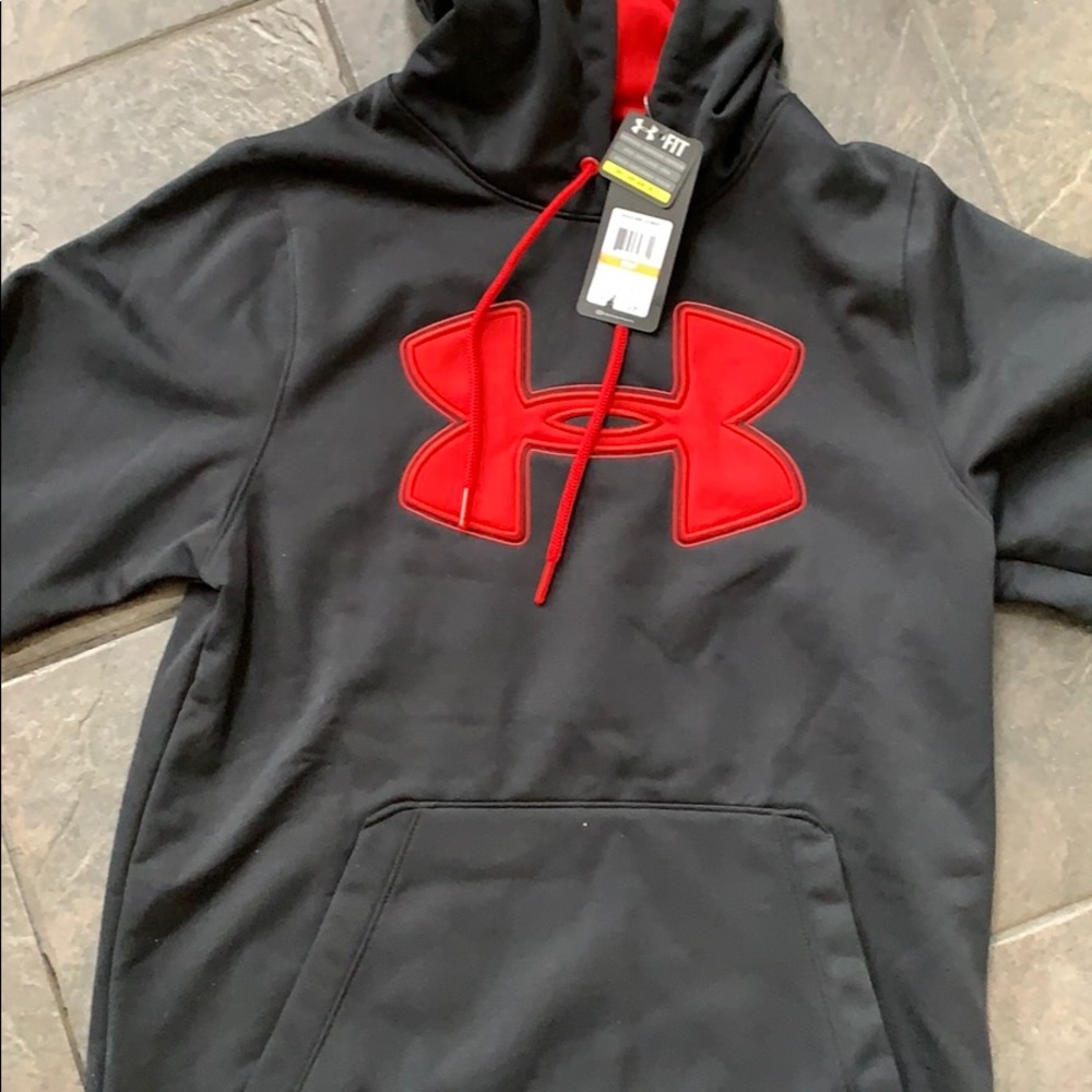 NWT Men’s Under Armour big logo hoodie, size S